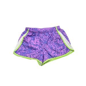 Champion Women's Duo Dry Athletic Puple and Neon Green Shorts Running Fitness Wo